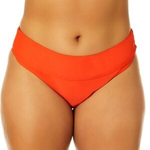 Women's Plus Size Mid Rise Bikini Bottoms